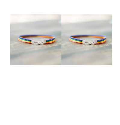 Pride bracelet Rainbow rope braided bracelet
