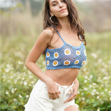 Floral Crochet Cropped Cami
