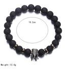 European and American fashion micro inlaid zircon crown bracelet volcanic stone acrylic bracelet
