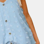 Swiss Dot V-Neck Buttoned Cami
