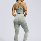 Camouflage yoga pants
