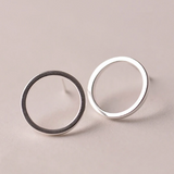 Minimalist Stud Earrings Tiny Circle Earrings Contracted Earrings Girl
