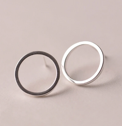 Minimalist Stud Earrings Tiny Circle Earrings Contracted Earrings Girl
