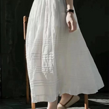 Women's Fashion Temperament Solid Color Skirt
