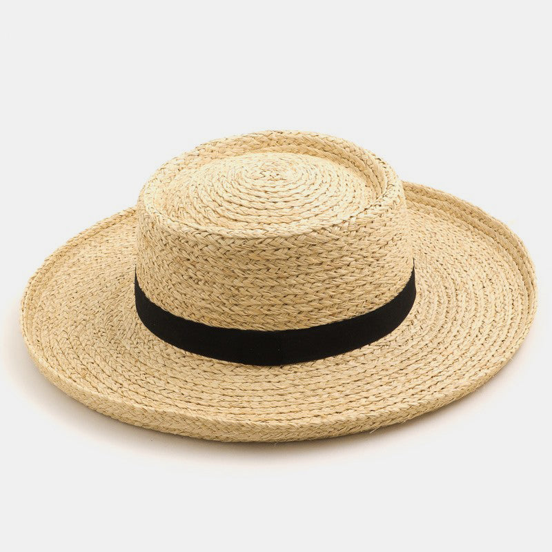 Fame Wide Brim Straw Weave Hat
