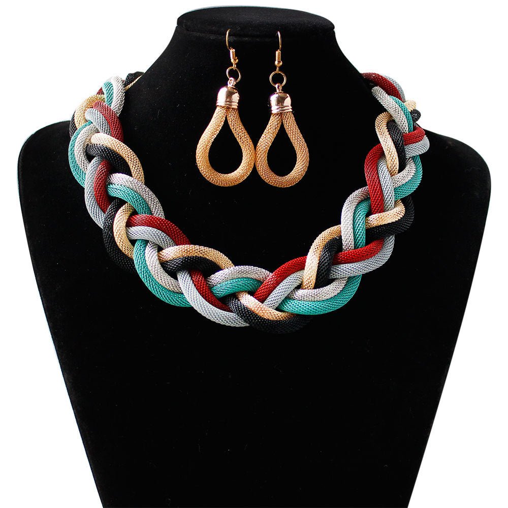 Hand-woven rope necklace chain
