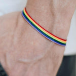 Pride bracelet Rainbow rope braided bracelet
