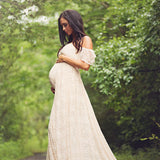 Lace pregnant women trailing short sleeves
