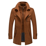 Cold-resistant plus cotton woolen men's jacket
