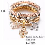 Alloy Tricolor Set Stretch Popcorn Corn Chain
