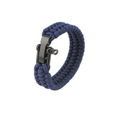 Seven-core umbrella rope braided U-shaped steel buckle with adjustable survival bracelet Outdoor mountaineering camping emergency rescue bracelet
