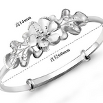 Sweet Bauhinia Adjustable Bracelet Woman Flower Vera Bracelet
