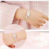 Sweet Bauhinia Adjustable Bracelet Woman Flower Vera Bracelet
