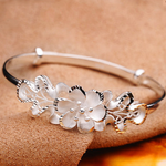 Sweet Bauhinia Adjustable Bracelet Woman Flower Vera Bracelet
