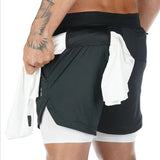 Summer Running Shorts Men 2 in 1 Sports  Shorts
