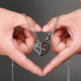 Pendant Love Necklace Set Lover Valentine Gifts Stainless Steel Chain Necklace
