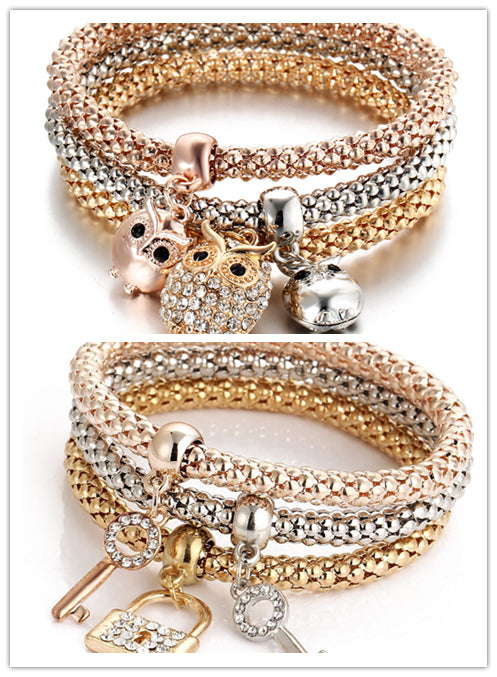 Alloy Tricolor Set Stretch Popcorn Corn Chain
