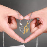 Pendant Love Necklace Set Lover Valentine Gifts Stainless Steel Chain Necklace
