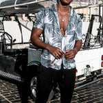 Beach holiday print men's shirt
