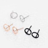 Minimalist Stud Earrings Tiny Circle Earrings Contracted Earrings Girl
