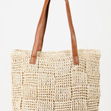 Fame Braided Faux Leather Strap Tote Bag
