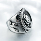 Peace Dove Titanium Steel Ring
