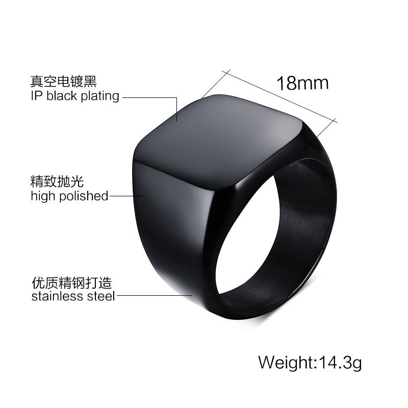 Our simple jinshengfeng jewelry ring ring light titanium three colors RC-294 personality
