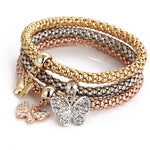 Alloy Tricolor Set Stretch Popcorn Corn Chain
