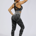 Camouflage yoga pants
