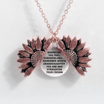 Sunflower Double-layer Lettering Necklace
