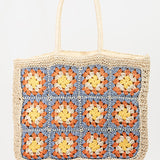 Fame Flower Braided Tote Bag
