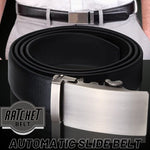 Microfiber Leather Mens Ratchet Belt, Belts For Men Adjustable Automatic Buckle
