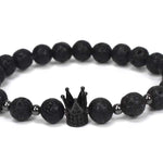 Natural Stone Owl Head Yoga Bracelet
