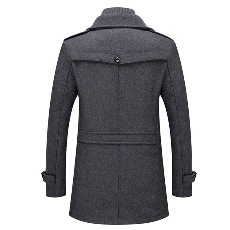 Cold-resistant plus cotton woolen men's jacket
