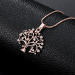 Big Tree Of Life Pendant Necklaces Drilling CZ Zircon Multi Layers Chains Long Necklace Jewelry Gifts For Her
