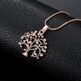 Big Tree Of Life Pendant Necklaces Drilling CZ Zircon Multi Layers Chains Long Necklace Jewelry Gifts For Her
