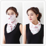 Summer Thin Hanging Ear Multifunctional Gauze Scarf
