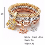 Alloy Tricolor Set Stretch Popcorn Corn Chain
