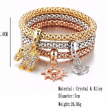 Alloy Tricolor Set Stretch Popcorn Corn Chain
