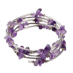 Women's Natural Crystal Crushed Stone Bracelet
