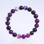 Bracelet En Pierre Naturelle Violet Pour Femme
