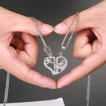 Pendant Love Necklace Set Lover Valentine Gifts Stainless Steel Chain Necklace
