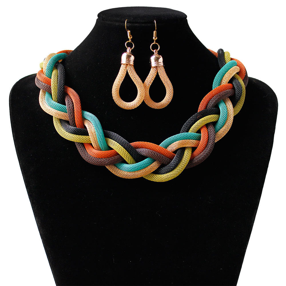 Hand-woven rope necklace chain
