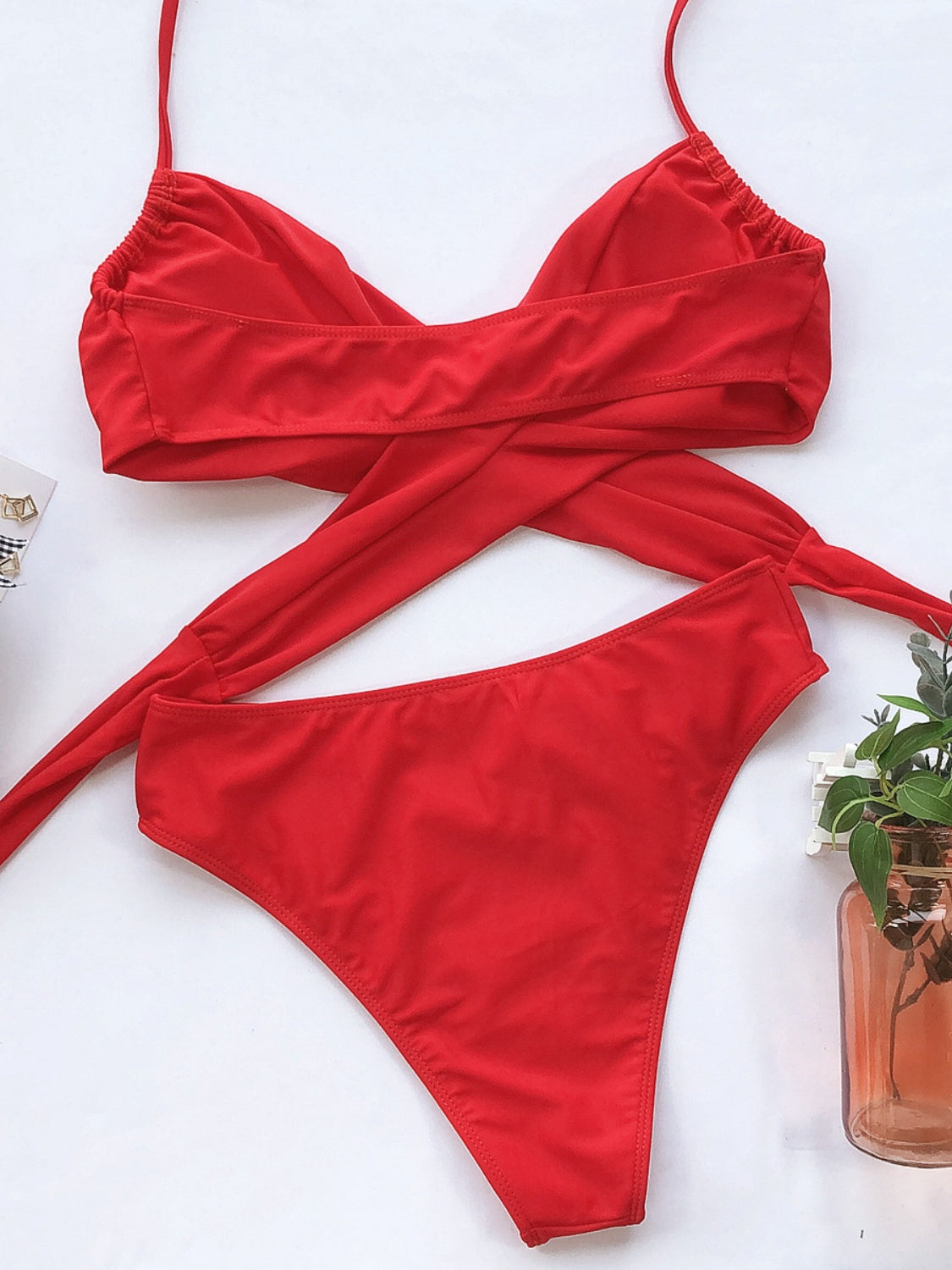 Halter Neck Two-Piece Bikini Set
