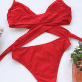 Halter Neck Two-Piece Bikini Set
