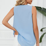 V-Neck Wide Strap Tank
