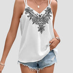 V-Neck Printed Sleeveless Cami
