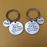 Gift For Parents Birthday Father Mother Day Anniversary Mom Dad Keychain Charm
