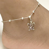 Sterling Silver Cute Anklet Bracelets Fashion Jewelry
