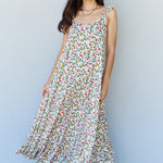 Doublju In The Garden Ruffle Floral Maxi Dress in Natural Rose
